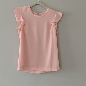 Shirt with flutter sleeves